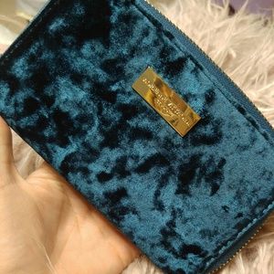 Adrienne Vittadini velvet teal wallet